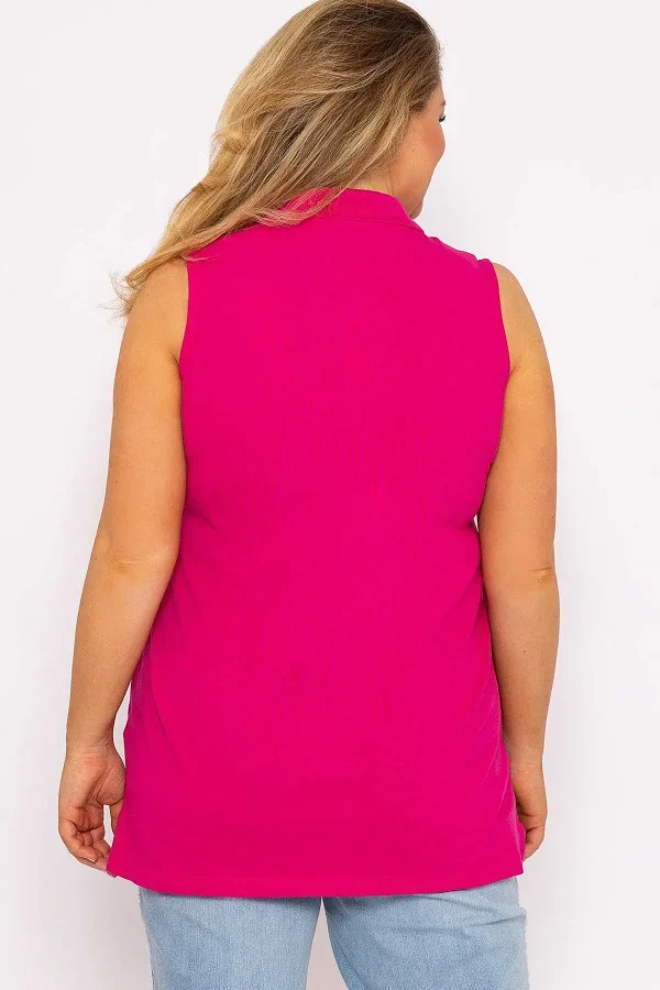 Ulla Popken Basic Pink Polo T-Shirt*Women Tops & Blouses