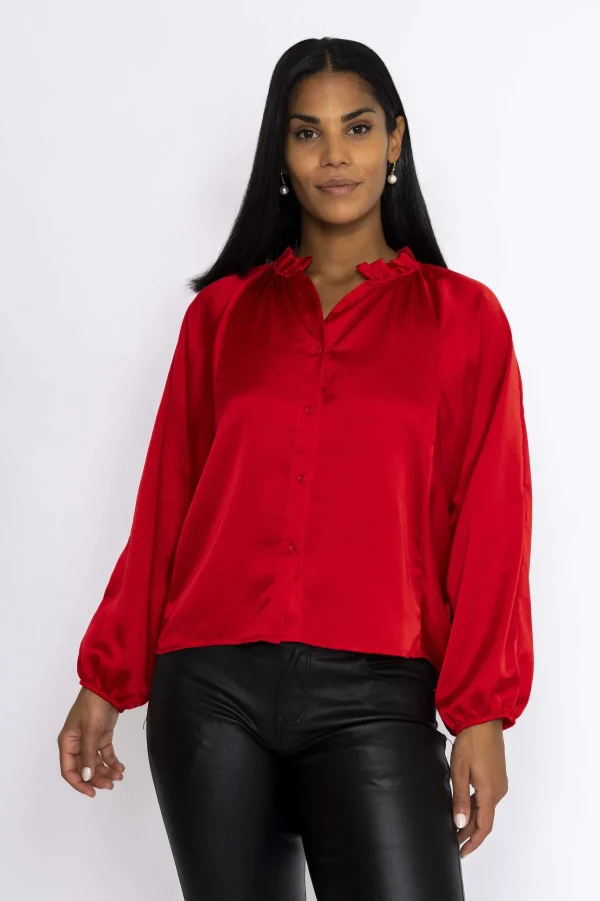 Pala D'oro Batwing Blouse In Red*Women Tops & Blouses