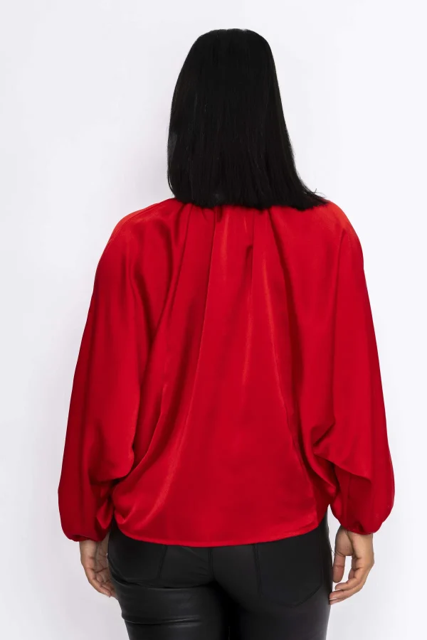 Pala D'oro Batwing Blouse In Red*Women Tops & Blouses