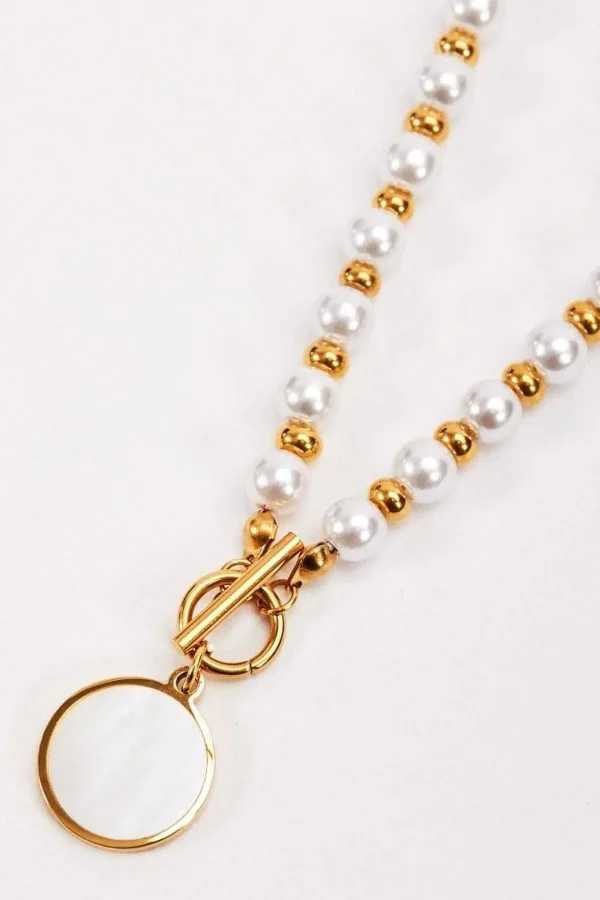 Joularie Beaded T-Bar Pendant Necklace* Boxed Gifts
