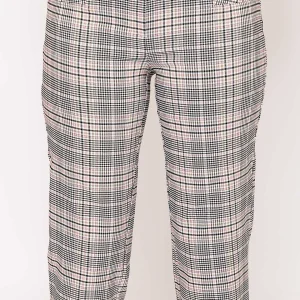 Kelly & Grace Weekend Bengaline Check Crop Pants In Pink Print*Women Jeans & Trousers