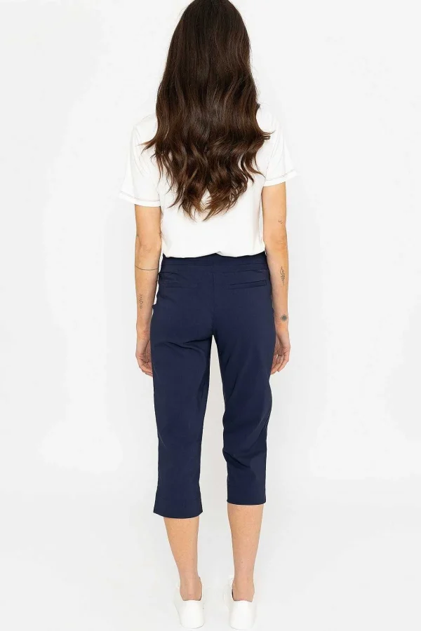 Kelly & Grace Weekend Bengaline Crop Pant In Navy*Women Jeans & Trousers