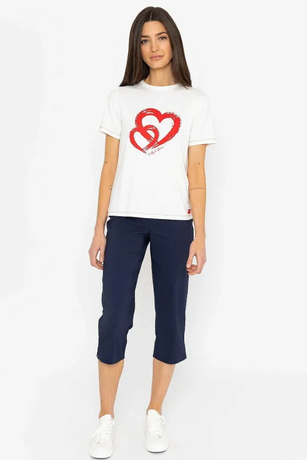Kelly & Grace Weekend Bengaline Crop Pant In Navy*Women Jeans & Trousers