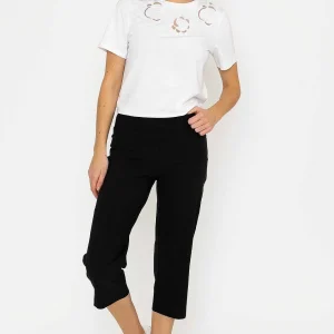 Kelly & Grace Weekend Bengaline Crop Pants In Black*Women Jeans & Trousers