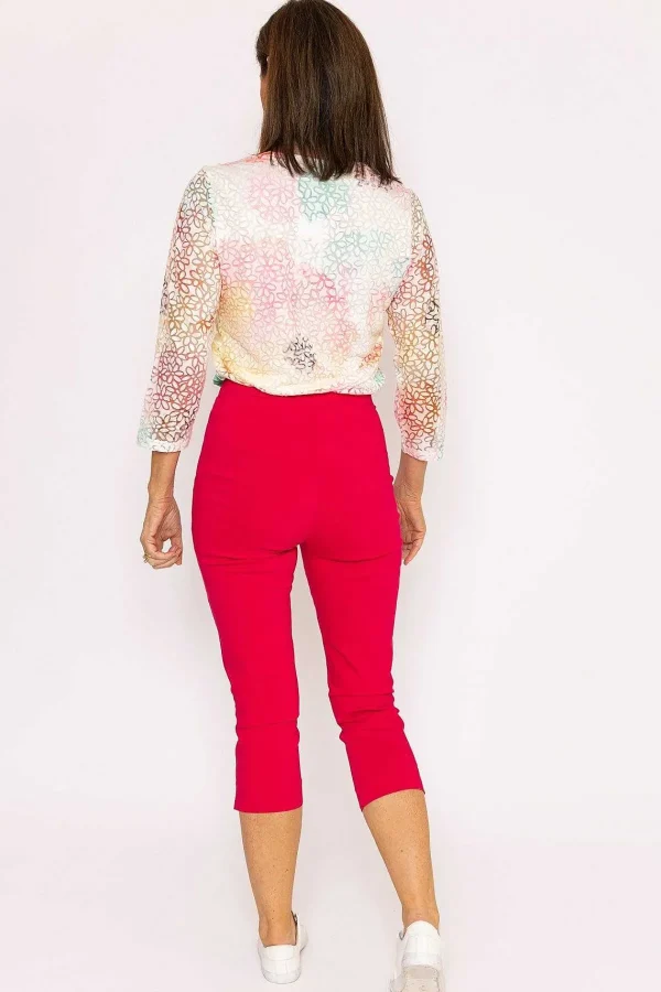 Voulez Vous Bengaline Cropped Trousers In Hot Pink*Women Jeans & Trousers