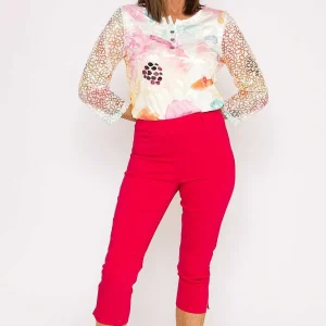 Voulez Vous Bengaline Cropped Trousers In Hot Pink*Women Jeans & Trousers