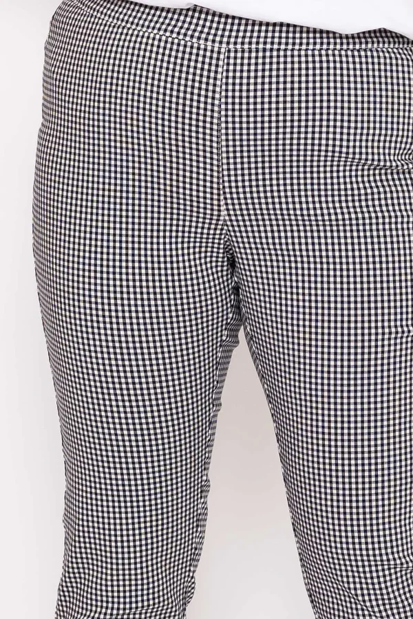 Ulla Popken Bengaline Pants In Check Print*Women Jeans & Trousers
