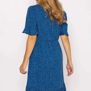 Rowen Avenue Betty Midi Dress In Blue Print* Skater