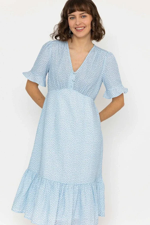 Rowen Avenue Betty Midi Dress In Light Blue Print*Women Dresses & Jumpsuits