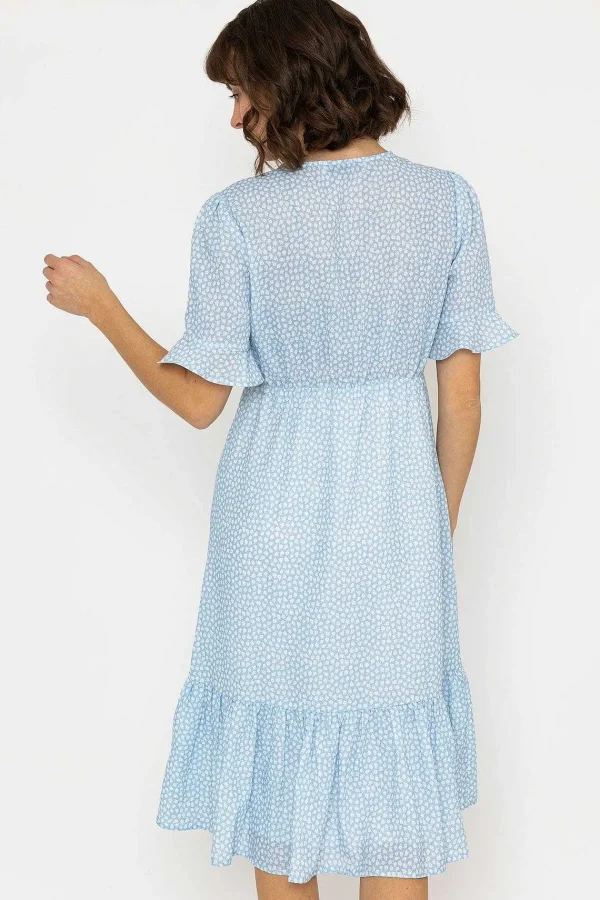 Rowen Avenue Betty Midi Dress In Light Blue Print*Women Dresses & Jumpsuits