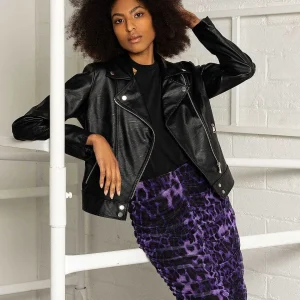 Pala D'oro Sport Biker Jacket In Black*Women Coats & Jackets