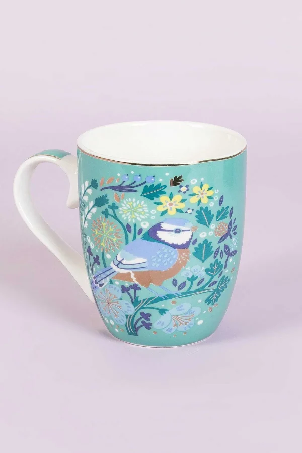 Tipperary Crystal Gift Birdy Mug - Blue Tit* Homeware
