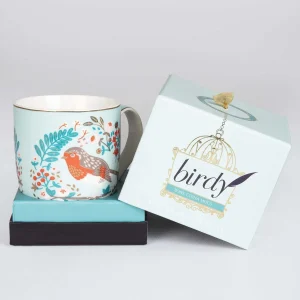 Tipperary Crystal Gift Birdy Mug - Robin* Homeware
