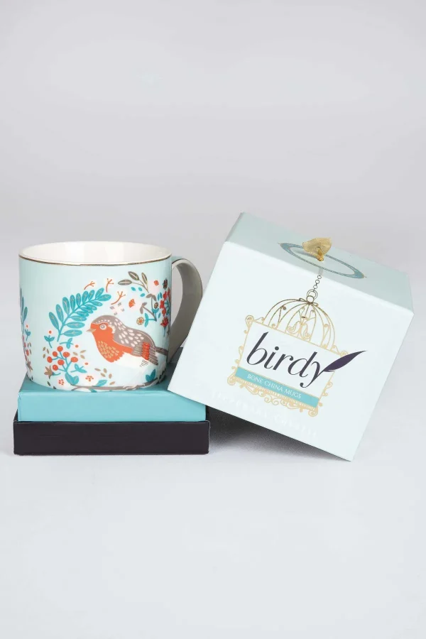Tipperary Crystal Gift Birdy Mug - Robin* Homeware