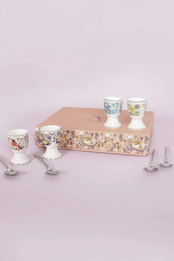 Tipperary Crystal Gift Birdy Set Of 4 Egg Cups* Homeware