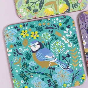 Tipperary Crystal Gift Birdy Set Of 6 Of Coasters* Homeware