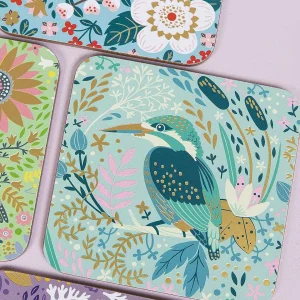 Tipperary Crystal Gift Birdy Set Of 6 Of Coasters* Homeware