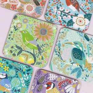 Tipperary Crystal Gift Birdy Set Of 6 Of Coasters* Homeware
