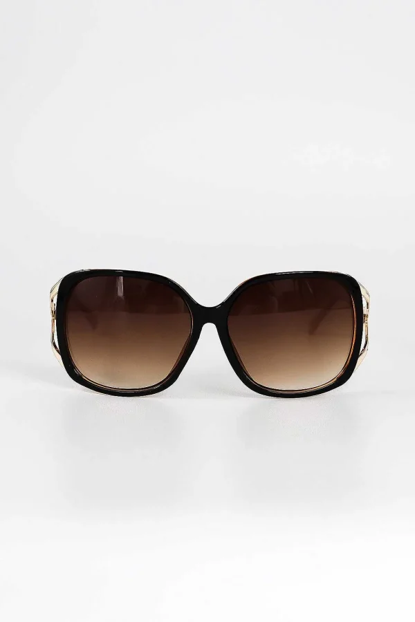 SOUL Accessories Black And Brown Contrast Arm Sunglasses*Women As Seen On Social