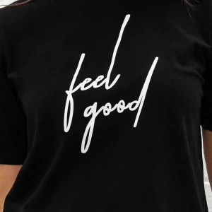 Pala D'oro Sport Black Boyfriend T-Shirt*Women Tops & Blouses