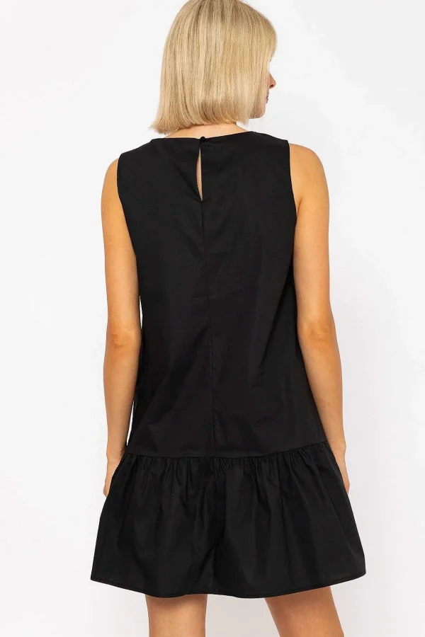 Rowen Avenue Black Poplin Mini Dress* Sale Dresses