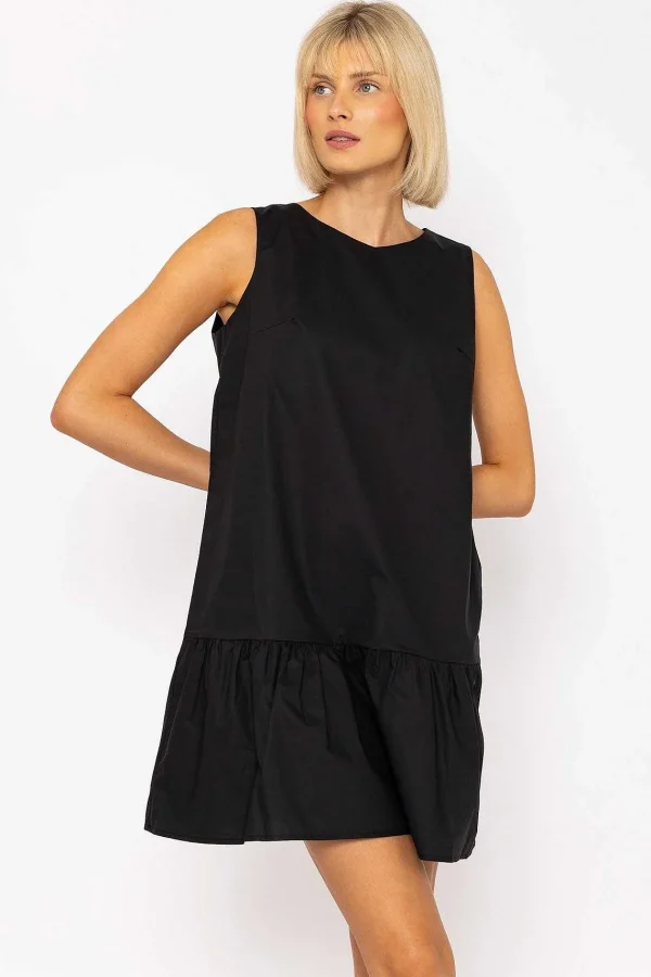 Rowen Avenue Black Poplin Mini Dress* Sale Dresses