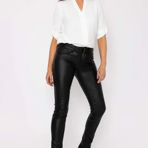 J'aime la Vie Black Pu Jeans*Women Jeans & Trousers