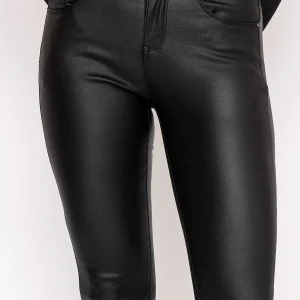 J'aime la Vie Black Pu Jeans*Women Jeans & Trousers