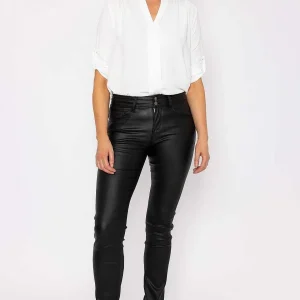 J'aime la Vie Black Pu Jeans*Women Jeans & Trousers