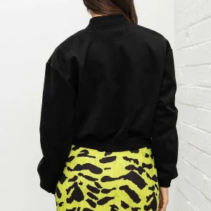 Pala D'oro Sport Black Suede Bomber Jacket*Women Coats & Jackets