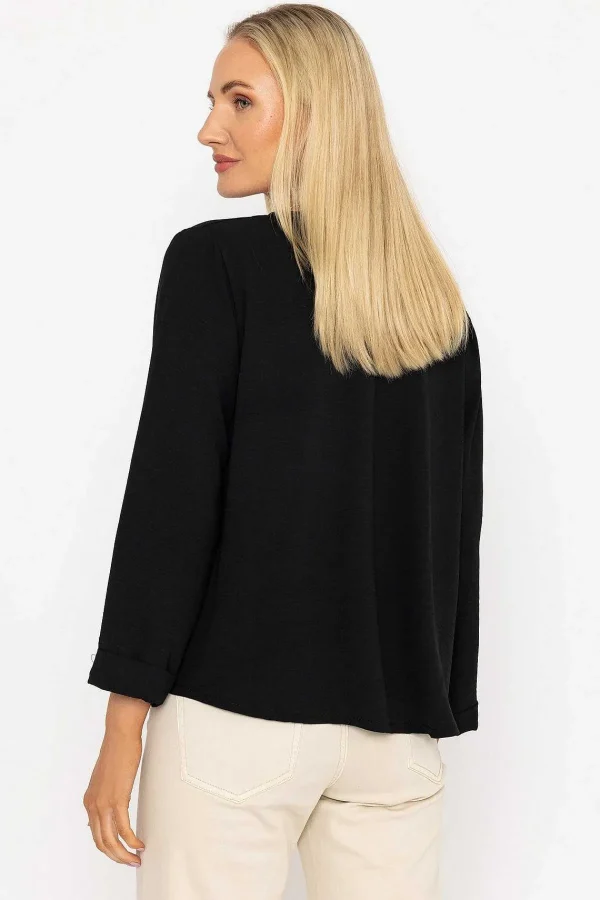Pala D'oro Black Top With Necklace*Women Tops & Blouses