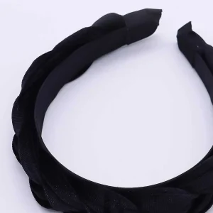 SOUL Accessories Black Velvet Plaited Hairband* Hair Bands