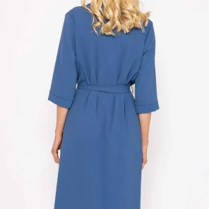 Rowen Avenue Blue Belted Shirt Dress*Women Dresses & Jumpsuits