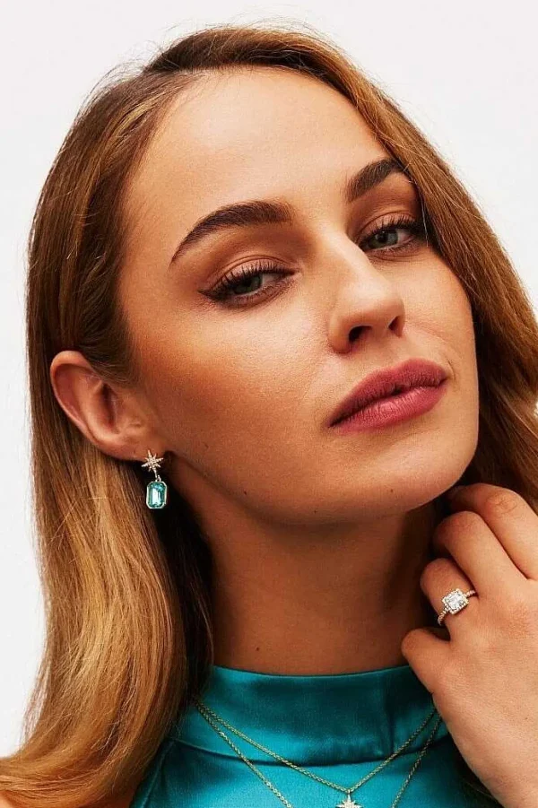 Knight & Day Blue Crystal Star Earrings* Earrings