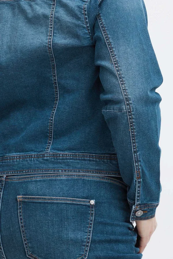 Simple Wish Blue Demin Jacket*Women Coats & Jackets