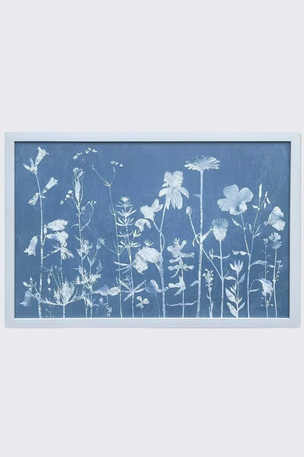 Carraig Donn HOME Blue Floral Meadow Framed Wall Art* Homeware