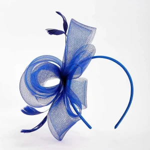 SOUL Accessories Blue Hairband Fascinator With Feathers* Fascinators