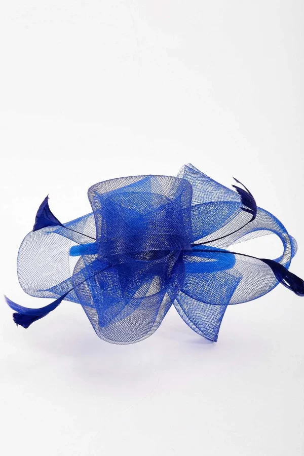 SOUL Accessories Blue Hairband Fascinator With Feathers* Fascinators