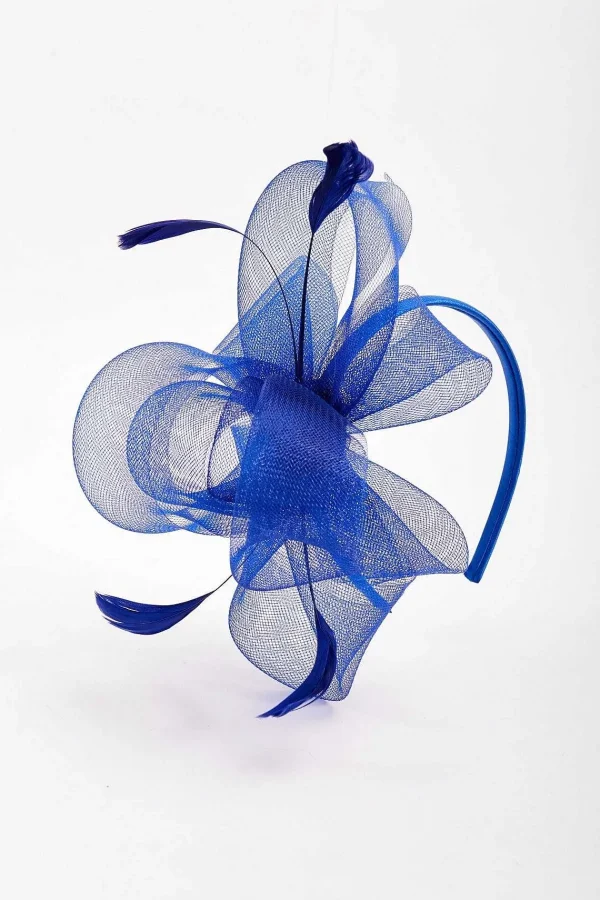 SOUL Accessories Blue Hairband Fascinator With Feathers* Fascinators