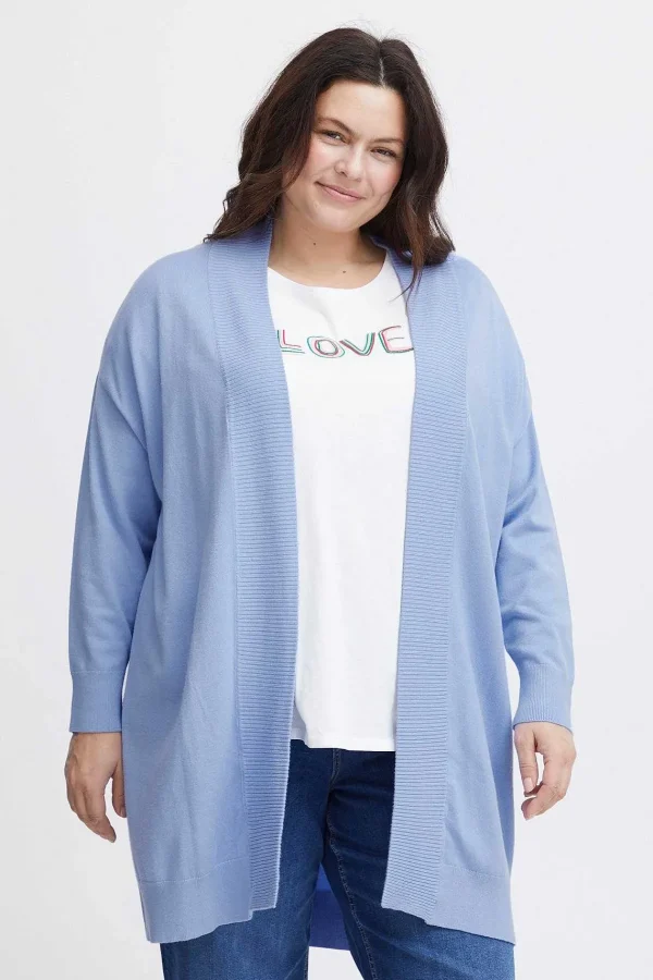 Simple Wish Blue Knitted Cardigan*Women Jumpers & Cardigans