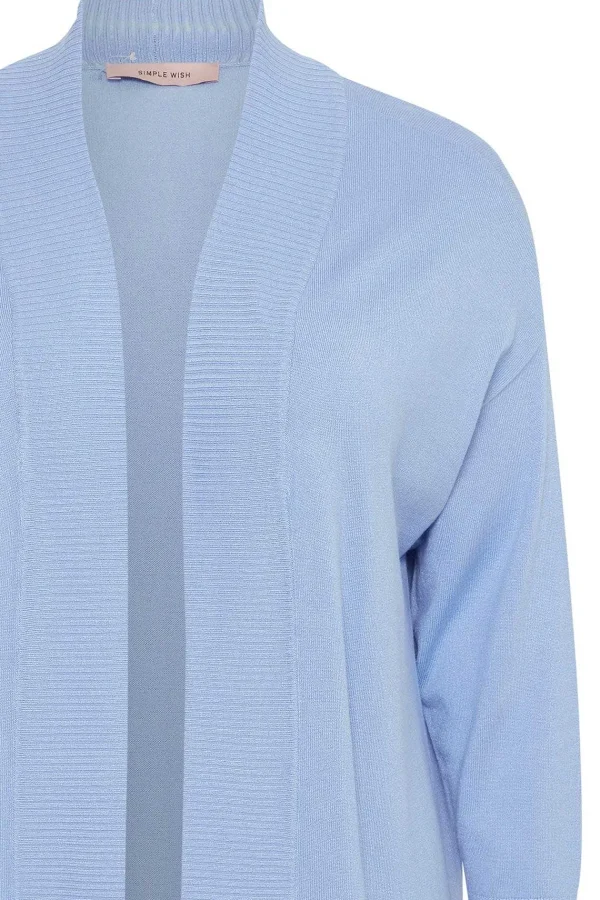 Simple Wish Blue Knitted Cardigan*Women Jumpers & Cardigans
