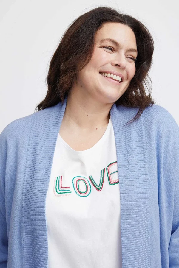 Simple Wish Blue Knitted Cardigan*Women Jumpers & Cardigans
