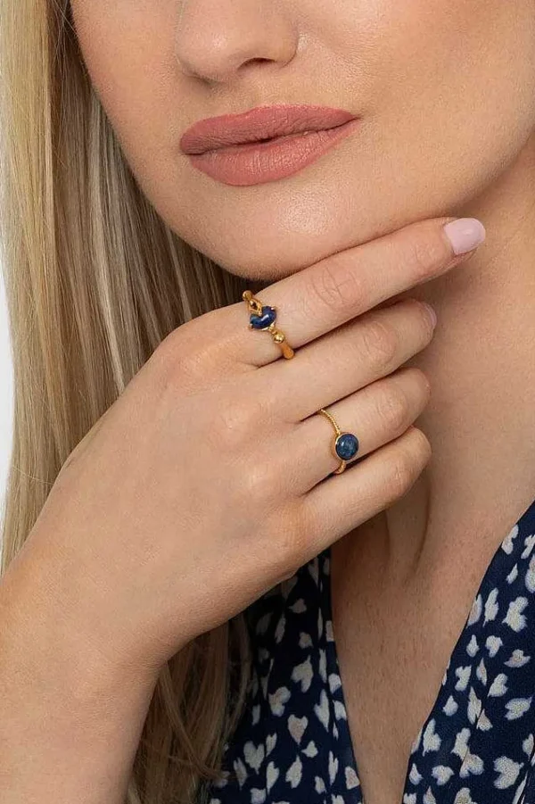Joularie Blue Lapis Ring Size 7* Boxed Gifts