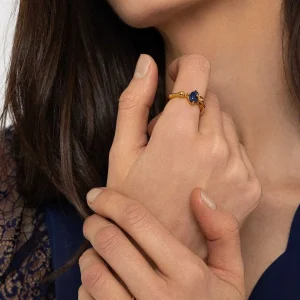 Joularie Blue Lapis Ring Size 8* Boxed Gifts