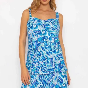 Rowen Avenue Blue Lurex Print Cami Top*Women Tops & Blouses
