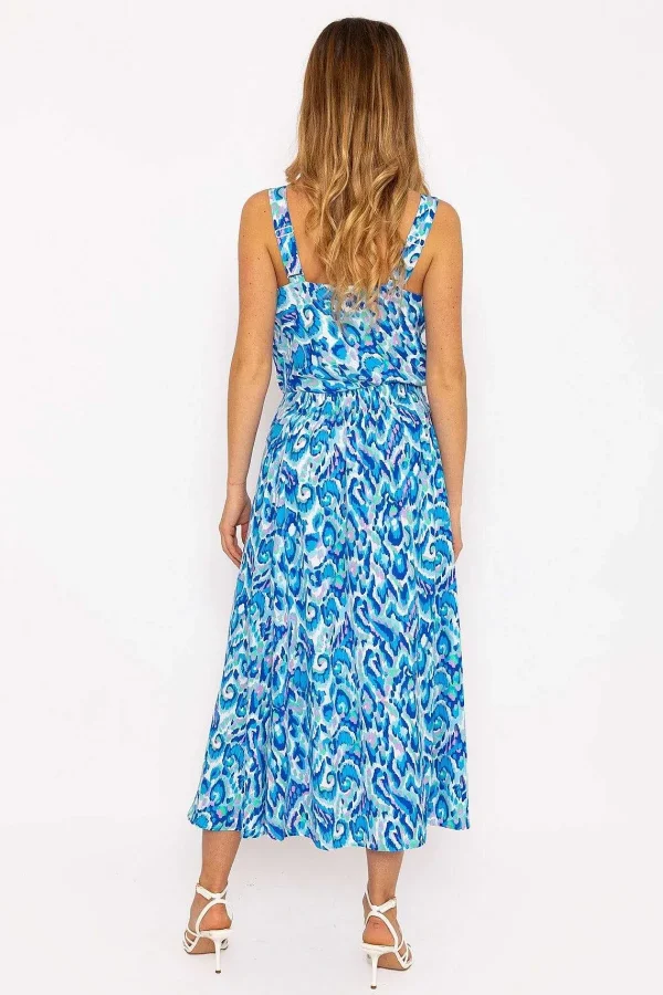 Rowen Avenue Blue Lurex Print Midi Skirt*Women Skirts & Shorts