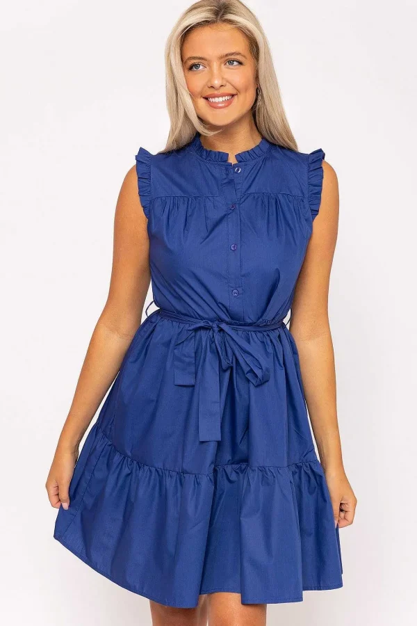 Kelly & Grace Weekend Blue Poplin Mini Dress* Sale Dresses