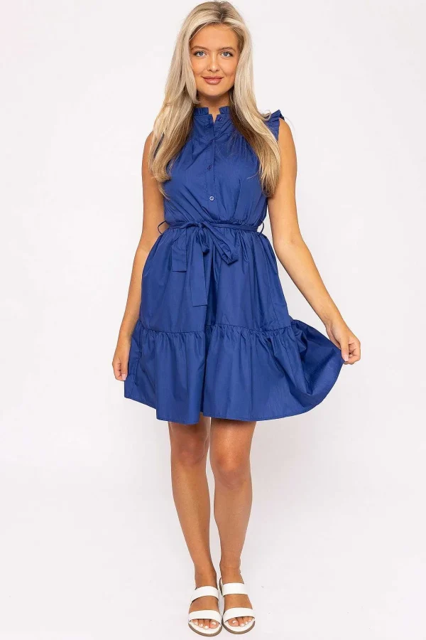 Kelly & Grace Weekend Blue Poplin Mini Dress* Sale Dresses