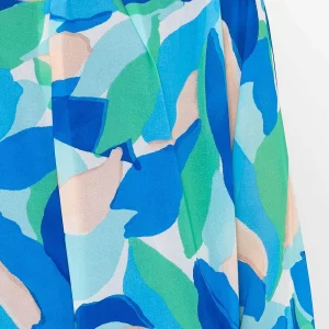 Pala D'oro Blue Printed Long Sleeve Blouse*Women Tops & Blouses