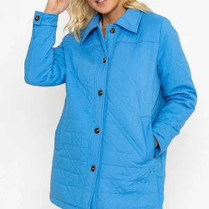 Voulez Vous Blue Quilted Jacket*Women Coats & Jackets